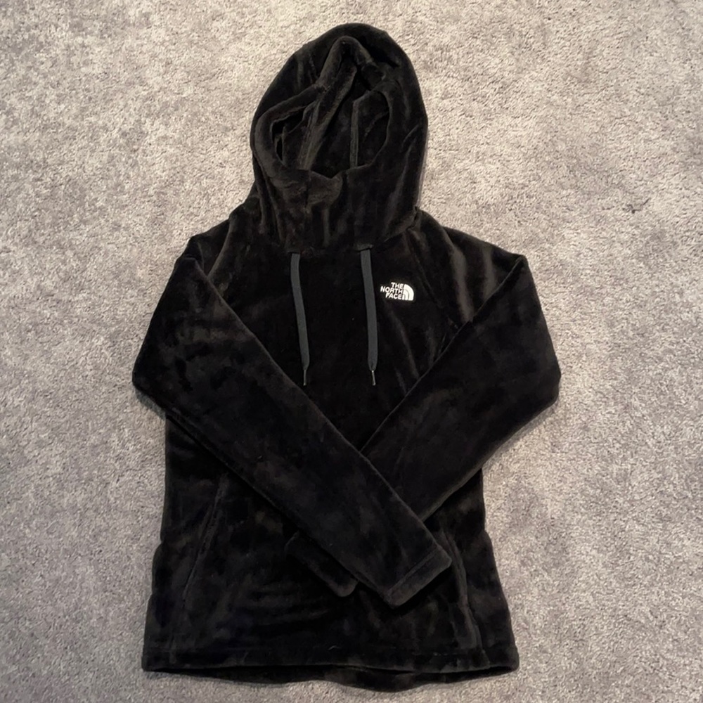 Black North face with hood